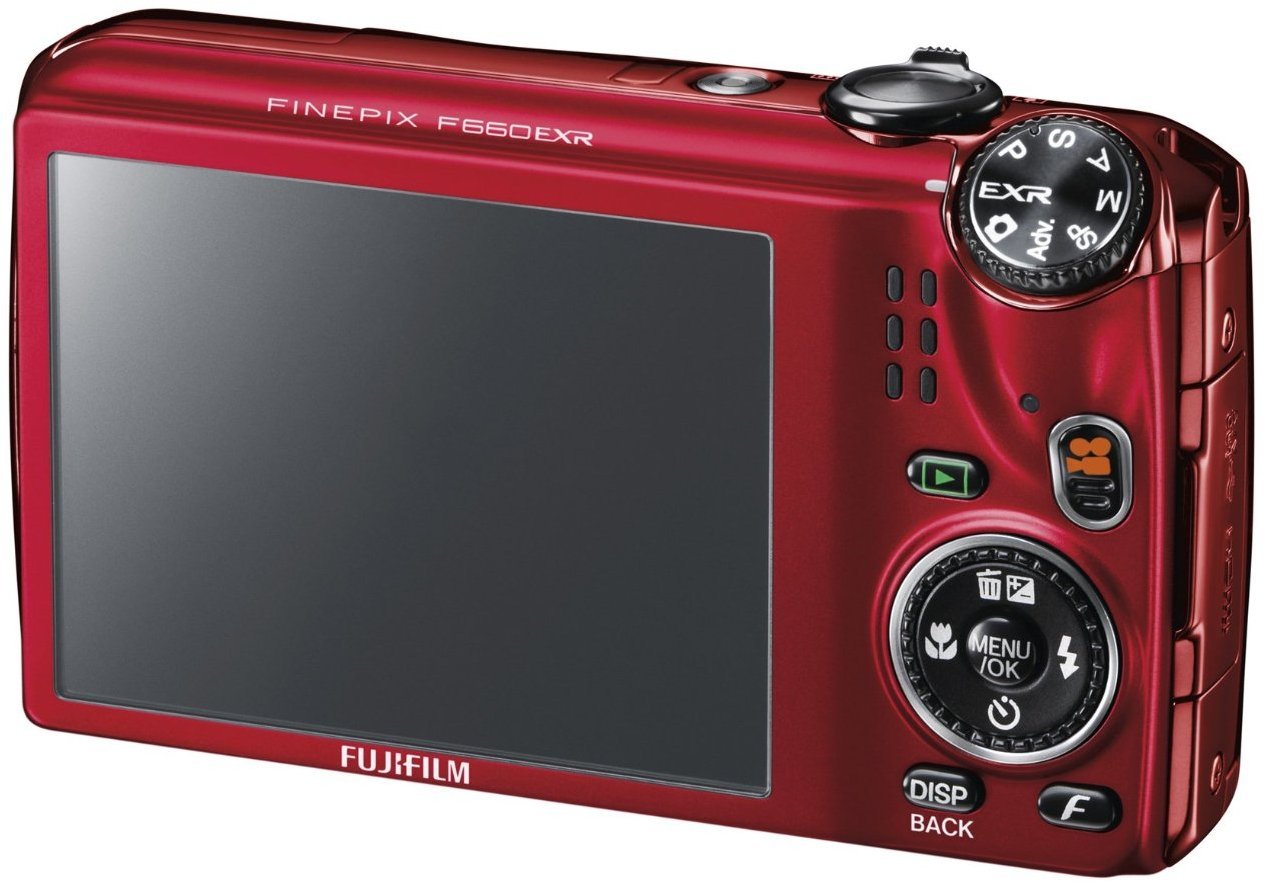 Fujifilm Finepix F660exr Digital Camera Red 16mp Exr Cmos Sensor